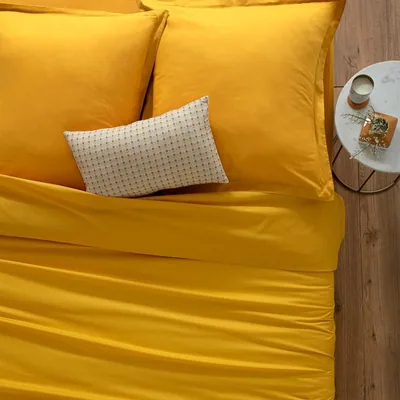 Atmosphera Createur D'Interieur Funda nórdica mostaza 240x220 cm