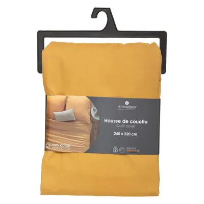 Atmosphera Createur D'Interieur Funda nórdica mostaza 240x220 cm – foto 3