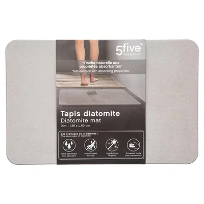 5five Simply Smart Alfombra de Baño de Diatomita 60X39X1Cm - 1 unidad – foto 3
