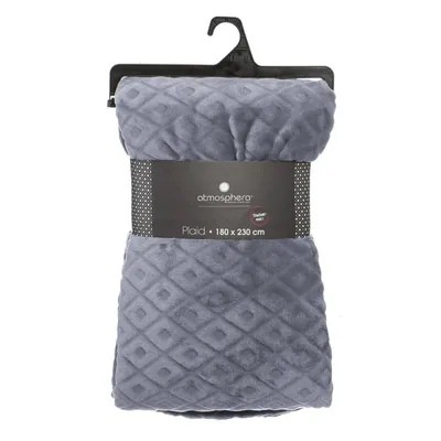 Atmosphera Createur D'Interieur Plaid Flan 3D Rhombus gris - 1 unidad – foto 4
