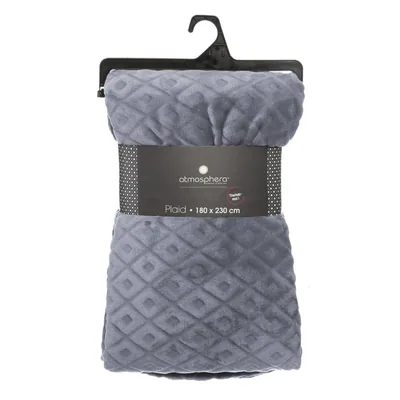 Atmosphera Createur D'Interieur Plaid Flan 3D Rhombus gris - 1 unidad – foto 5