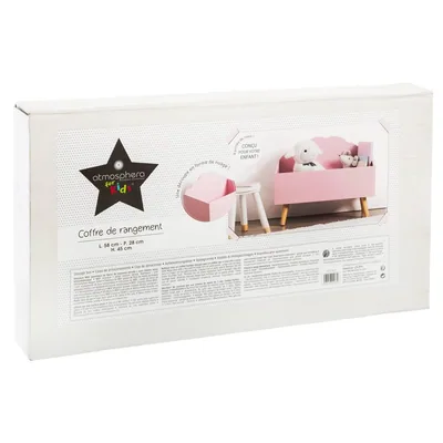 Atmosphera Createur D'Interieur Caja de almacenamiento nube infantil rosa – foto 3