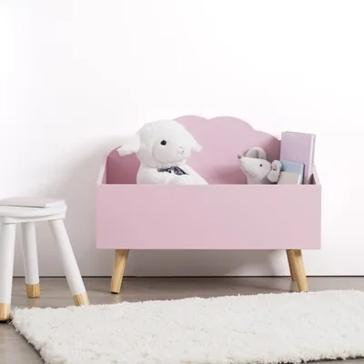 Atmosphera Createur D'Interieur Caja de almacenamiento nube infantil rosa – foto 5