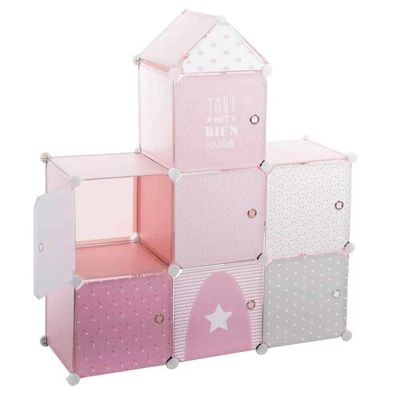 Atmosphera Createur D'Interieur 83611 Almacenamiento infantil Pink Castle