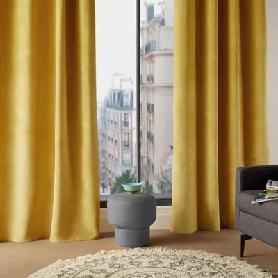 Atmosphera Createur D'Interieur Cortina Lilou ocre 140x260 cm – foto 2