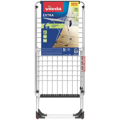 Vileda Extra X-Legs Tendedero de acero y aluminio 20 metros – foto 3