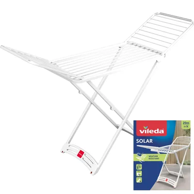 Vileda Tendedero plegable de resina solar 20 metros