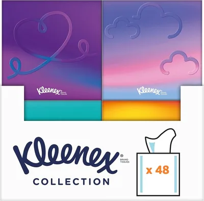 Kleenex Pañuelos Cubo Collection 48 pañuelos