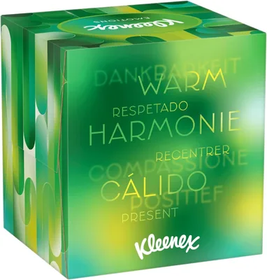 Kleenex Pañuelos Cubo Collection 48 pañuelos – foto 1