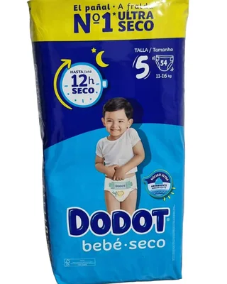 Dodot Pañal etapas T5 11-16kg 54 pañales – Ropa bebé y niño