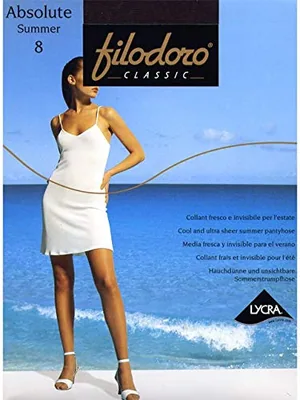 Filodoro Medias Summer 8 deniers capuchino talla S (pack de 6)
