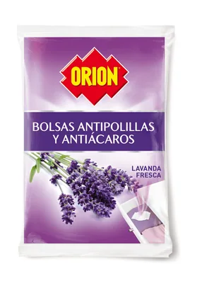 Orion Bolsas Antipolillas Perfumadoras Armario/Cajones Aroma Lavanda (pack de 4)