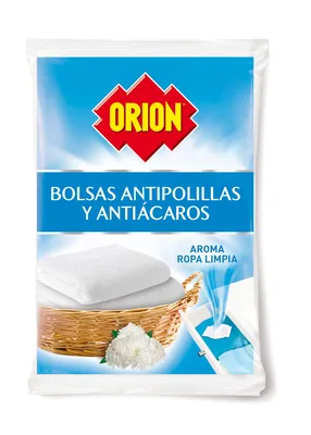 Orion Bolsas antipolillas sin naftalina aroma a ropa limpia 20 bolsas – Textil hogar