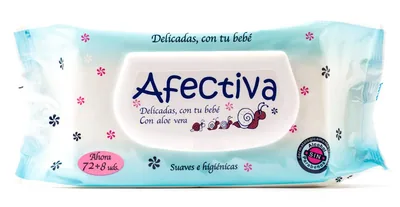 Afectiva 80 toallitas húmedas (pack de 12)
