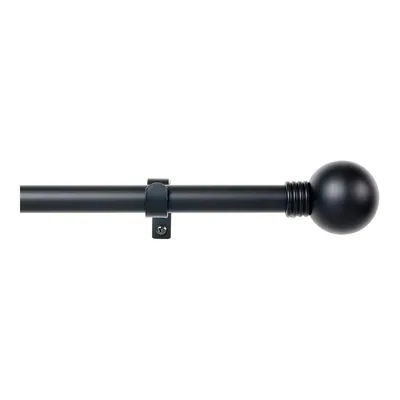 Stor Planet Kit barra de cortina anillo extensible negro 110-200 cm