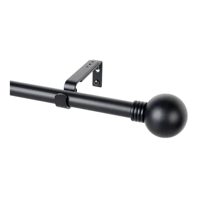 Stor Planet Kit barra de cortina anillo extensible negro 110-200 cm – foto 4