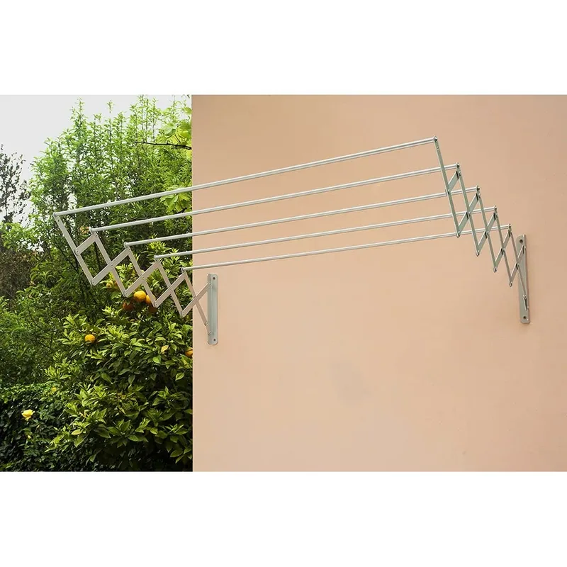 Frepe Tendedero de aluminio 120 cm blanco