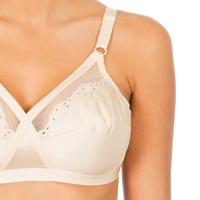 Playtex Sujetador sin aro cruzado mágico beige talla 90B – foto 3