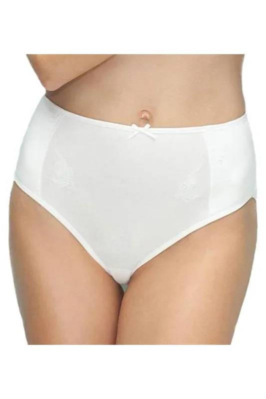 EVEN Braga alta de mujer algodón 4318 blanca talla L