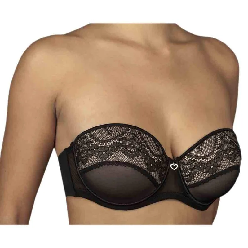 Selene Micaela-C Sujetador copa C con aros y relleno negro talla 95C