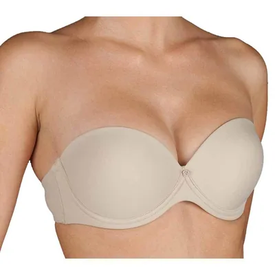 Selene Carlota Sujetador sin tirantes doble push up blanco talla 80B