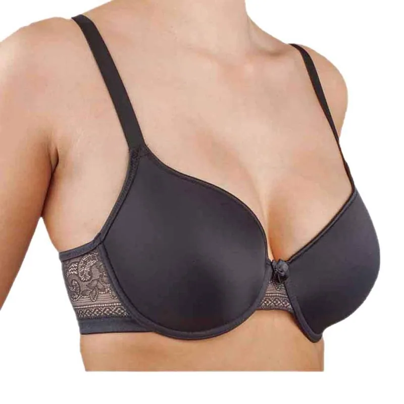 Selene Sujetador Olga banda alta encaje negro talla 110C