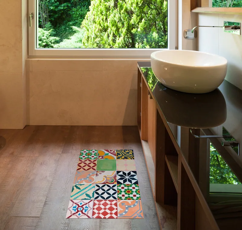 Stor Planet Croma Alfombra vinílica estampada Mosaico 45x75 cm - 1 unidad