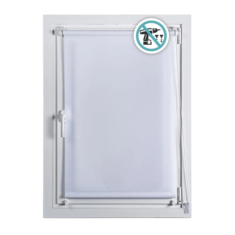 Stor Planet Estor enrollable Clip&Fix blanco 90x180 cm
