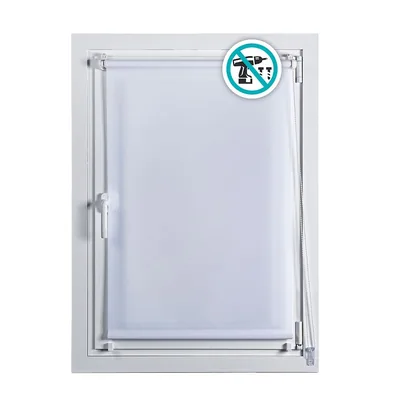 Stor Planet Estor enrollable Clip&Fix blanco 120x180 cm