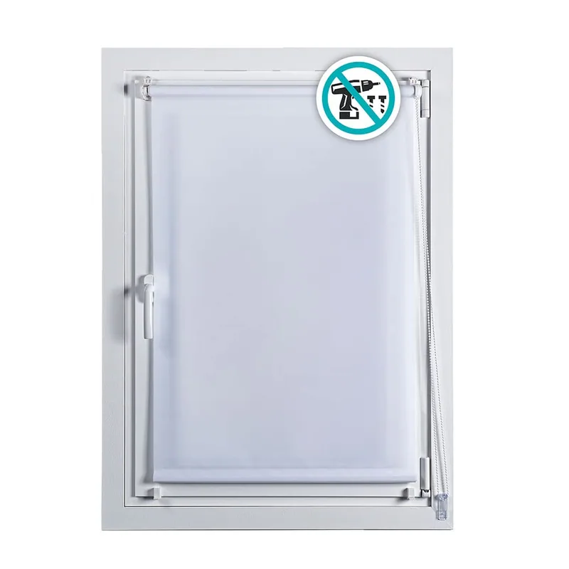 Stor Planet Estor enrollable Clip&Fix blanco 120x180 cm
