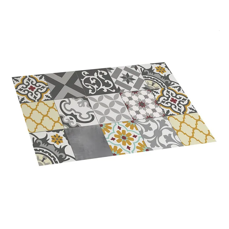 Stor Planet Alfombra vinílica acolchada Croma Patch gris y ámbar 45x75 cm - 1 unidad