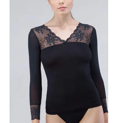 Gisela Conjunto de camiseta y braguita 3/0174 negro talla M – foto 2