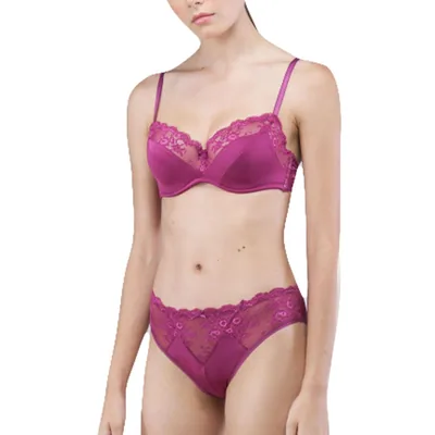 Gisela 3/0175-C Conjunto sujetador copa C berenjena talla 90 – foto 2