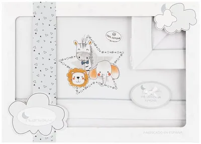 Interbaby Sábanas de cuna Animalitos algodón