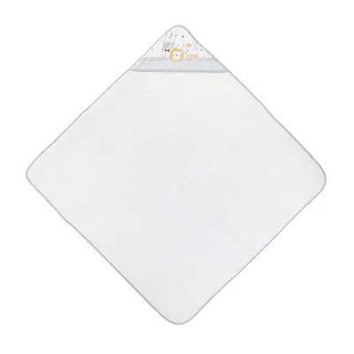 Interbaby Capa de Baño Bebe Blanco/Gris - 1 unidad – foto 2
