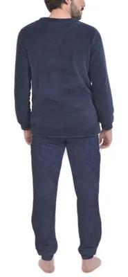 Mercaroupa M23112 Pijama clásico coralina hombre marino talla L – foto 2