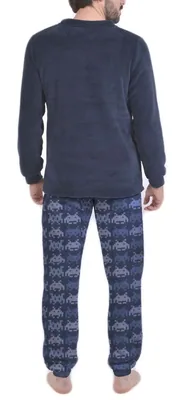 Mercaroupa M23116 Pijama coralina hombre marino talla L – foto 2