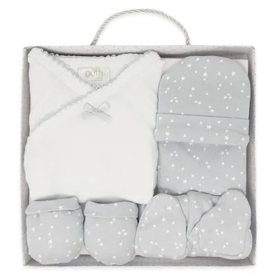 Duffi Baby Set primera puesta bebé recién nacido estrellas gris – foto 2