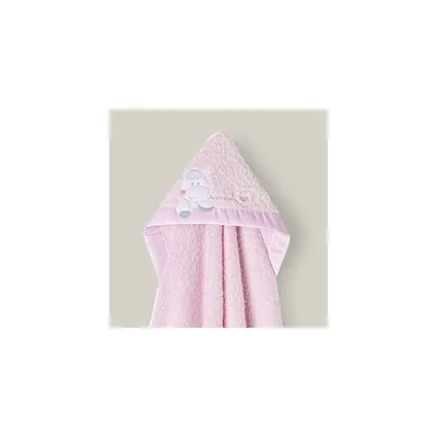 Interbaby Capa de baño para bebés · corazón amoroso en rosa · 1x1 m · 100%