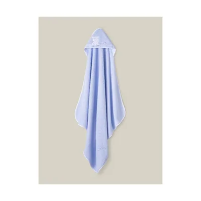 Interbaby Capa de baño para bebés · corazón amoroso en azul · 1x1 m · 100% - 1 unidad – foto 2