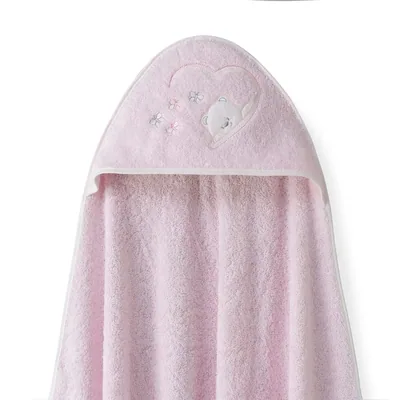 Interbaby Capa de Baño Bebe Rosa + Babero - 1 unidad – foto 2