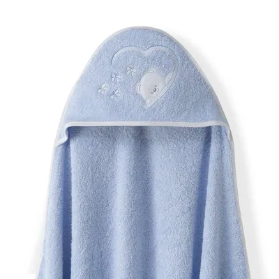Interbaby Capa de Baño Bebe Azul + Babero - 1 unidad – foto 2