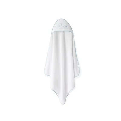 Interbaby Capa de Baño Bebe Blanco/Azul + Babero - 1 unidad – foto 4