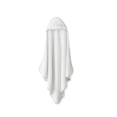Interbaby Capa de Baño Bebe Blanco/Gris + Babero - 1 unidad – foto 4